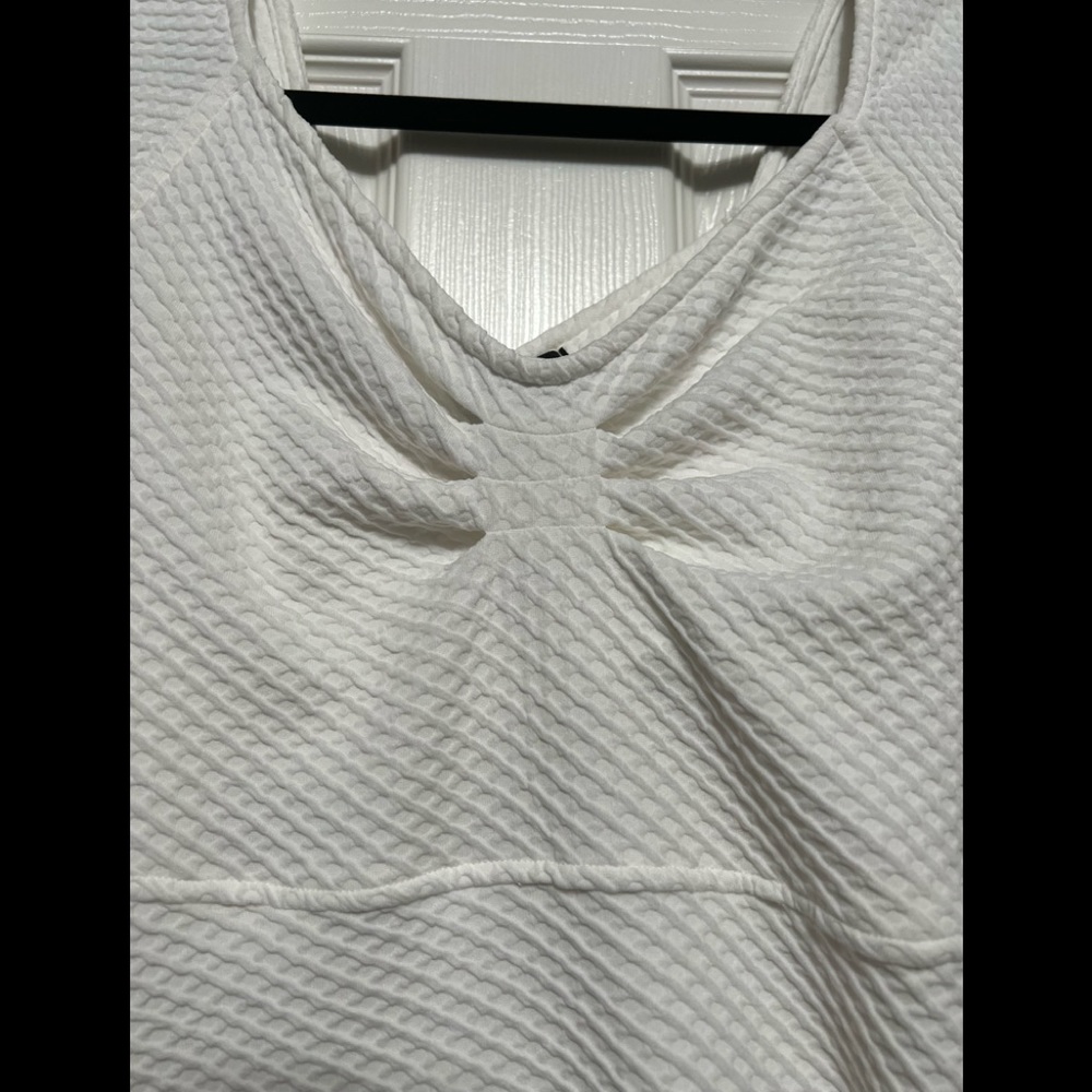 Too Good to Be True Criss Cross Cut Back Ribbed Mini Dress - Picture 5 of 12